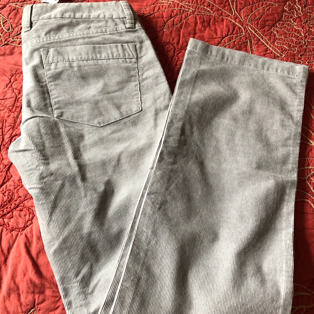 Gray JCrew Corduroy Pants